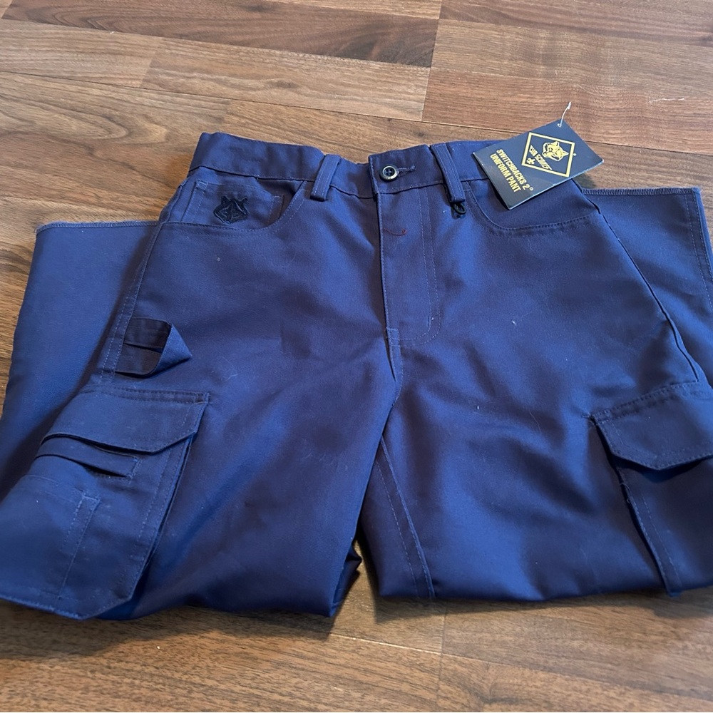 Kids Navy Cargo Pants Boy Scouts